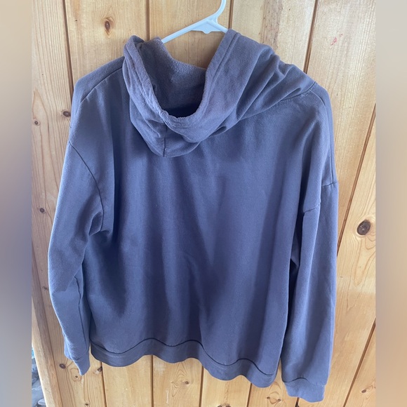 Vintage MTV Sun Logo Gray Pullover Hoodie Sweatshirt XL Fleece Lined Unisex - Picture 4 of 6